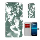 For Sony Xperia L4 Cloud Fog Pattern Horizontal Flip Leather Case with Holder & Card Slot & Wallet(Dark Green) - 1