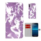 For Sony Xperia L4 Cloud Fog Pattern Horizontal Flip Leather Case with Holder & Card Slot & Wallet(Purple) - 1