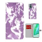 For OnePlus 9 Pro Cloud Fog Pattern Horizontal Flip Leather Case with Holder & Card Slot & Wallet(Purple) - 1