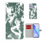 For OnePlus 9 Cloud Fog Pattern Horizontal Flip Leather Case with Holder & Card Slot & Wallet(Dark Green) - 1