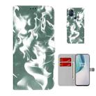 For OnePlus Nord N10 5G Cloud Fog Pattern Horizontal Flip Leather Case with Holder & Card Slot & Wallet(Dark Green) - 1