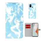 For OnePlus Nord N100 Cloud Fog Pattern Horizontal Flip Leather Case with Holder & Card Slot & Wallet(Sky Blue) - 1