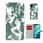 For UMIDIGI A9 Pro Cloud Fog Pattern Horizontal Flip Leather Case with Holder & Card Slot & Wallet(Dark Green) - 1