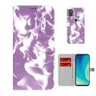 For ZTE Blade A7s 2020 Cloud Fog Pattern Horizontal Flip Leather Case with Holder & Card Slot & Wallet(Purple) - 1