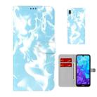 For Huawei Y5 2019 / Honor 8S Cloud Fog Pattern Horizontal Flip Leather Case with Holder & Card Slot & Wallet(Sky Blue) - 1