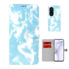 For Huawei P50 Pro Cloud Fog Pattern Horizontal Flip Leather Case with Holder & Card Slot & Wallet(Sky Blue) - 1