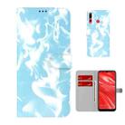 For Huawei Enjoy 9s Cloud Fog Pattern Horizontal Flip Leather Case with Holder & Card Slot & Wallet(Sky Blue) - 1