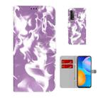 For Huawei P smart 2021 / Y7a Cloud Fog Pattern Horizontal Flip Leather Case with Holder & Card Slot & Wallet(Purple) - 1