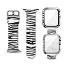 Silicone Printing Integrated Watch Case Watch Band For Apple Watch Series  7  45mm / & 6 & SE & 5 & 4 44mm(Zebra) - 1