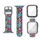 Silicone Printing Integrated Watch Case Watch Band For Apple Watch Series  7  45mm / & 6 & SE & 5 & 4 44mm(Ferris Wheel) - 1