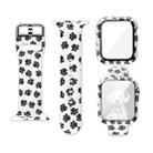 Silicone Printing Integrated Watch Case Watch Band For Apple Watch Series 7  41mm / & 6 & SE & 5 & 4 40mm  (Dog Footprints) - 1