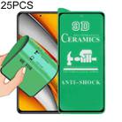 For Xiaomi Poco F3 25 PCS 9D Full Screen Full Glue Ceramic Film - 1