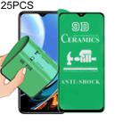 For Xiaomi Redmi 9T 25 PCS 9D Full Screen Full Glue Ceramic Film - 1