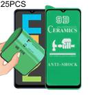 For Samsung Galaxy F12 25 PCS 9D Full Screen Full Glue Ceramic Film - 1