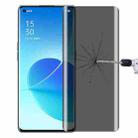 For OPPO Reno6 Pro 5G 0.3mm 9H Surface Hardness 3D Curved Surface Privacy Glass Film - 1