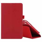 For Samsung Galaxy Tab A7 Lite T220 / T225 Litchi Texture Solid Color Horizontal Flip Leather Case with Holder & Pen Slot(Red) - 1