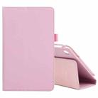 For Samsung Galaxy Tab A7 Lite T220 / T225 Litchi Texture Solid Color Horizontal Flip Leather Case with Holder & Pen Slot(Pink) - 1