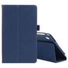 For Samsung Galaxy Tab A7 Lite T220 / T225 Litchi Texture Solid Color Horizontal Flip Leather Case with Holder & Pen Slot(Blue) - 1