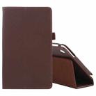 For Samsung Galaxy Tab A7 Lite T220 / T225 Litchi Texture Solid Color Horizontal Flip Leather Case with Holder & Pen Slot(Brown) - 1