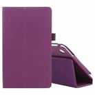 For Samsung Galaxy Tab A7 Lite T220 / T225 Litchi Texture Solid Color Horizontal Flip Leather Case with Holder & Pen Slot(Purple) - 1