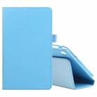 For Samsung Galaxy Tab A7 Lite T220 / T225 Litchi Texture Solid Color Horizontal Flip Leather Case with Holder & Pen Slot(Sky Blue) - 1