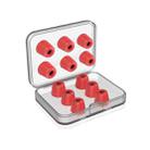 6 Pairs New Bee NB-M1 Slow Rebound Memory Foam Ear Caps with Storage Box, Suitable for 5mm-7mm Earphone Plugs(Red) - 1