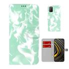 For Xiaomi Poco M3 / Redmi 9 Power / Redmi 9T / Redmi Note 9 4G Cloud Fog Pattern Horizontal Flip Leather Case with Holder & Card Slot & Wallet(Mint Green) - 1