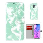 For  Xiaomi Redmi 9 / 9 Prime / Poco M2 Cloud Fog Pattern Horizontal Flip Leather Case with Holder & Card Slot & Wallet(Mint Green) - 1