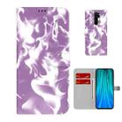 For Xiaomi Redmi Note 8 Pro Cloud Fog Pattern Horizontal Flip Leather Case with Holder & Card Slot & Wallet(Purple) - 1