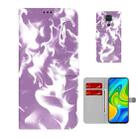 For  Xiaomi Redmi Note 9 / 10X 4G Cloud Fog Pattern Horizontal Flip Leather Case with Holder & Card Slot & Wallet(Purple) - 1