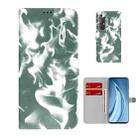 For Xiaomi Mi 10S Cloud Fog Pattern Horizontal Flip Leather Case with Holder & Card Slot & Wallet(Dark Green) - 1