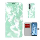 For Xiaomi Mi 10S Cloud Fog Pattern Horizontal Flip Leather Case with Holder & Card Slot & Wallet(Mint Green) - 1