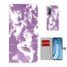 For Xiaomi Mi 10S Cloud Fog Pattern Horizontal Flip Leather Case with Holder & Card Slot & Wallet(Purple) - 1