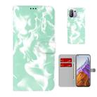 For Xiaomi Mi 11 Pro Cloud Fog Pattern Horizontal Flip Leather Case with Holder & Card Slot & Wallet(Mint Green) - 1