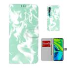 For  Xiaomi Mi CC9 Pro/Note 10/Note 10 Pro Cloud Fog Pattern Horizontal Flip Leather Case with Holder & Card Slot & Wallet(Mint Green) - 1