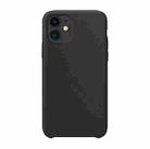 For iPhone 12 / 12 Pro Ultra-thin Liquid Silicone Protective Case(Black) - 1