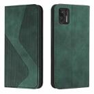 For Motorola Moto G Stylus 2021 Skin Feel Magnetic S-type Solid Color Horizontal Flip Leather Case with Holder & Card Slot & Wallet(Green) - 1