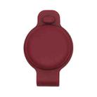 Silicone Shockproof Protective Cover Case For AirTag(Wine Red) - 1