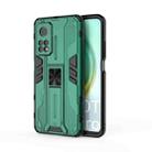 For Xiaomi Mi 10T 5G Supersonic PC + TPU Shock-proof Protective Case with Holder(Green) - 1