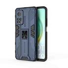 For Xiaomi Mi 10T 5G Supersonic PC + TPU Shock-proof Protective Case with Holder(Blue) - 1