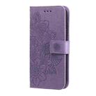 For iPhone 11 Pro Max 7-petal Flowers Embossing Pattern Horizontal Flip PU Leather Case with Holder & Card Slots & Wallet & Photo Frame (Purple) - 2