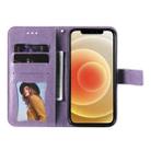 For iPhone 11 Pro Max 7-petal Flowers Embossing Pattern Horizontal Flip PU Leather Case with Holder & Card Slots & Wallet & Photo Frame (Purple) - 4