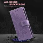 For iPhone 11 Pro Max 7-petal Flowers Embossing Pattern Horizontal Flip PU Leather Case with Holder & Card Slots & Wallet & Photo Frame (Purple) - 7