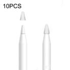 10 PCS Paperfeel Flim Mute Nib Protective Case for Apple Pencil 1 / 2(White) - 1