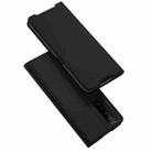 For Sony Xperia 5 III DUX DUCIS Skin Pro Series Horizontal Flip PU + TPU Leather Case with Holder & Card Slots(Black) - 1