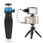 ADAI VK-03 Live Broadcast Video Shooting Mobile Phone LED Fill Light Microphone Tripod Set(Blue) - 1