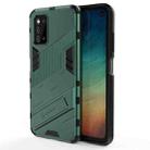 For Samsung Galaxy F52 5G Punk Armor 2 in 1 PC + TPU Shockproof Case with Invisible Holder(Green) - 1