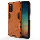 For Samsung Galaxy F52 5G Punk Armor 2 in 1 PC + TPU Shockproof Case with Invisible Holder(Orange) - 1
