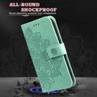 For Xiaomi Redmi Note 9T 5G / Note 9 5G (CN Version) 7-petal Flowers Embossing Pattern Horizontal Flip PU Leather Case with Holder & Card Slots & Wallet & Photo Frame(Green) - 7