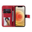 For Xiaomi Redmi Note 9T 5G / Note 9 5G (CN Version) 7-petal Flowers Embossing Pattern Horizontal Flip PU Leather Case with Holder & Card Slots & Wallet & Photo Frame(Red) - 4